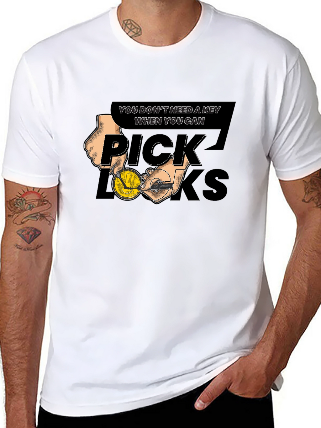 Pick Locks Graphic Tee - No Key Needed T-Shirt