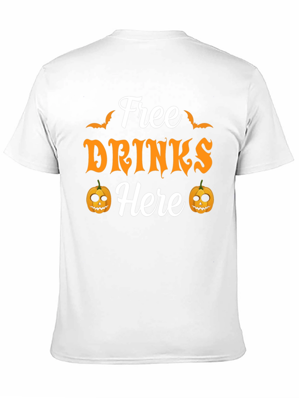 Free Drinks Here Halloween T-Shirt