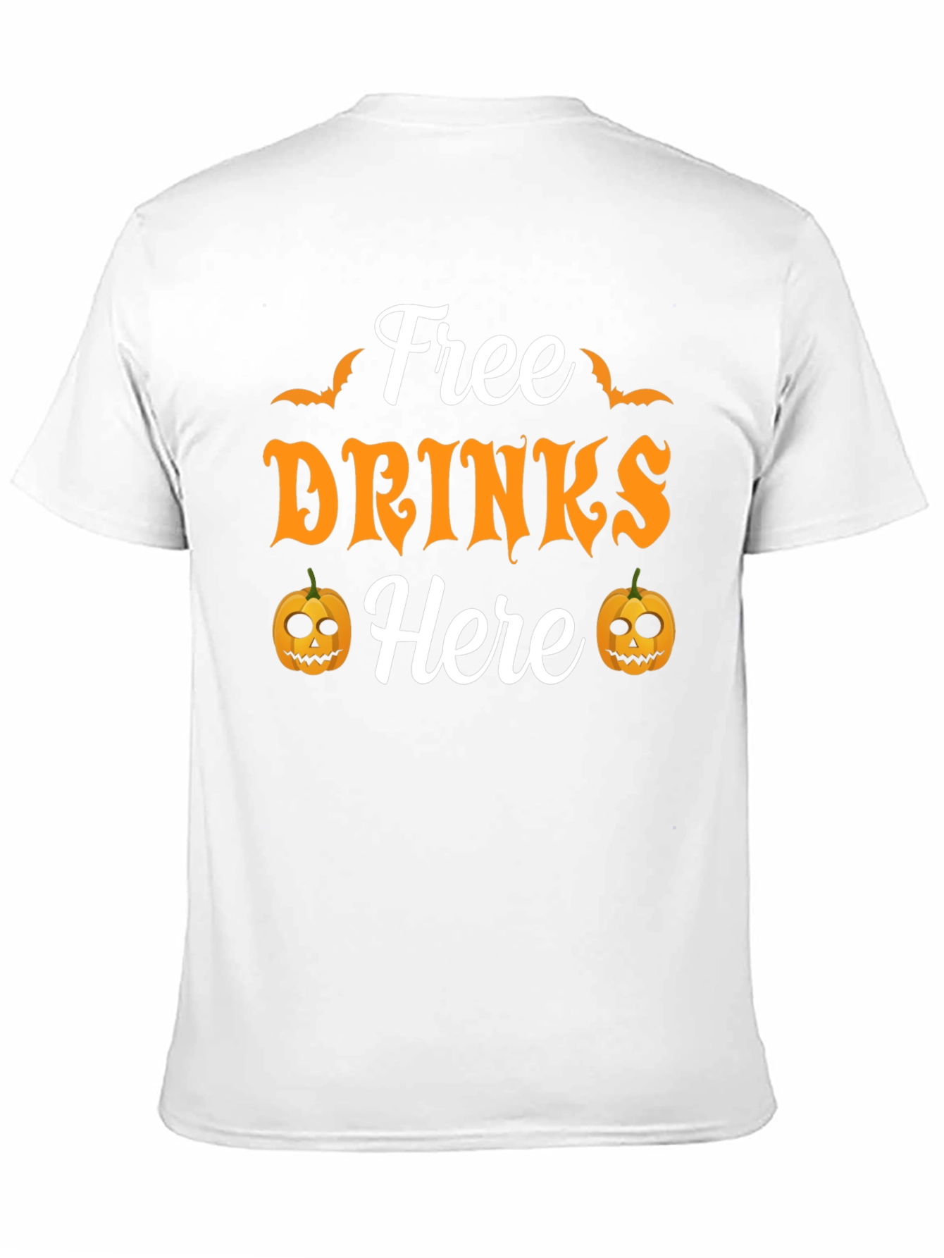 Free Drinks Here Halloween T-Shirt