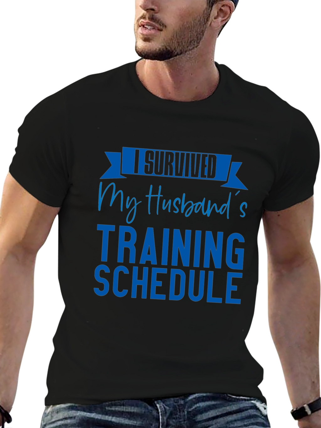 I Survived My Husbands Training Schedule T-Shirt