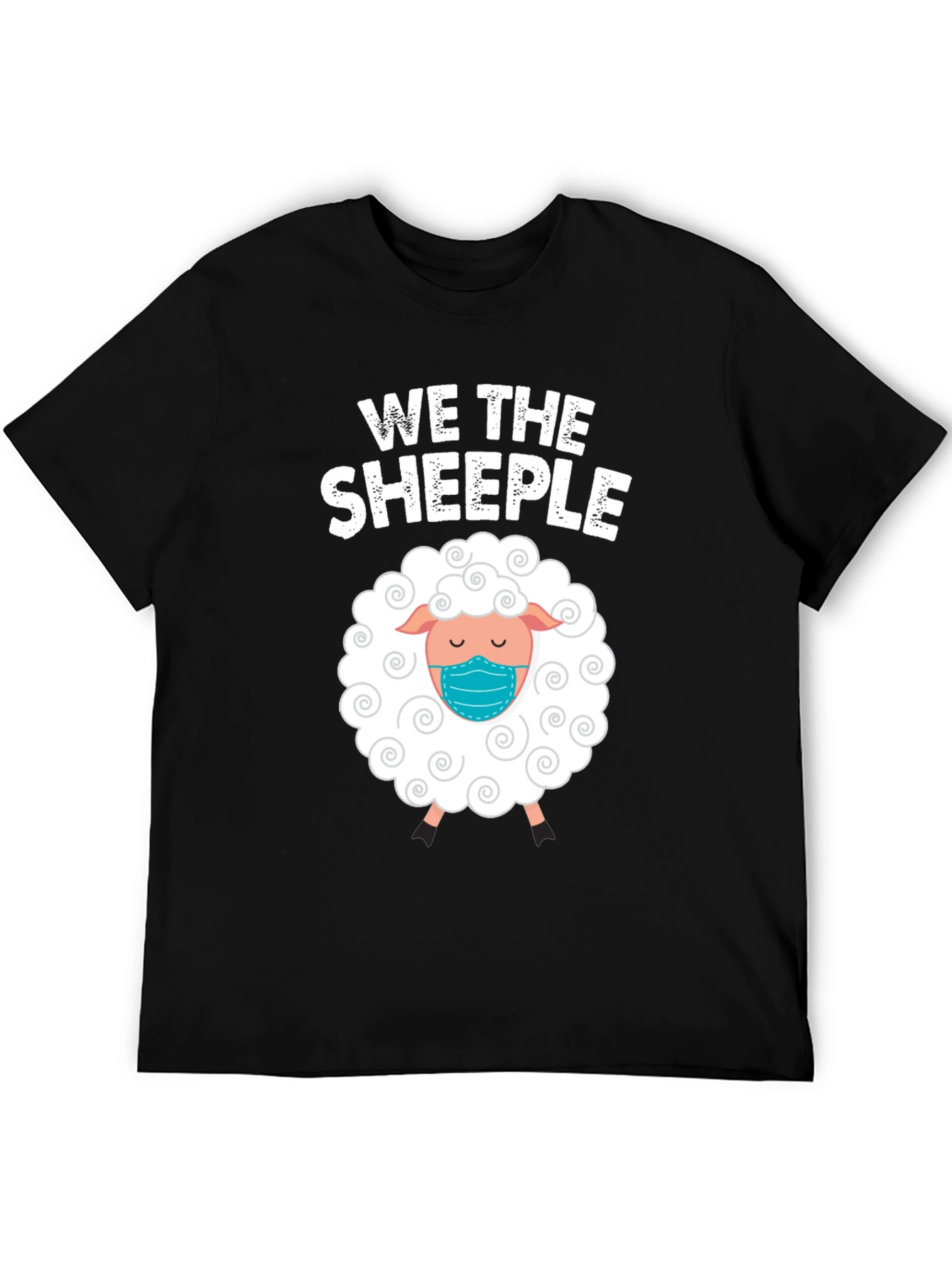 We The Sheeple T-Shirt: Funny Masked Sheep Tee