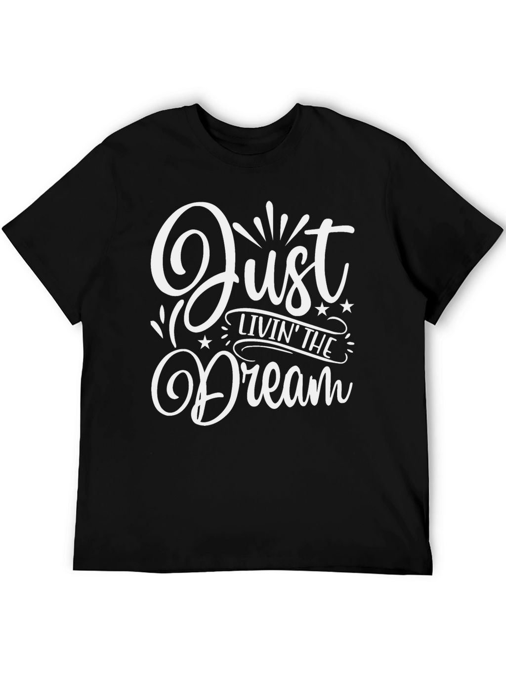 Just Livin The Dream Black Graphic Tee