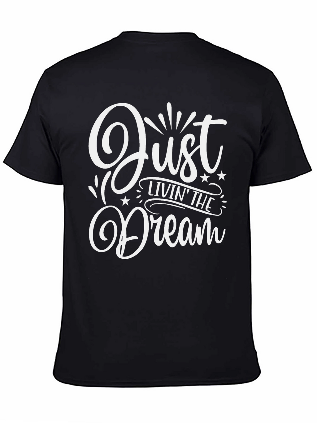 Just Livin The Dream Black Graphic Tee