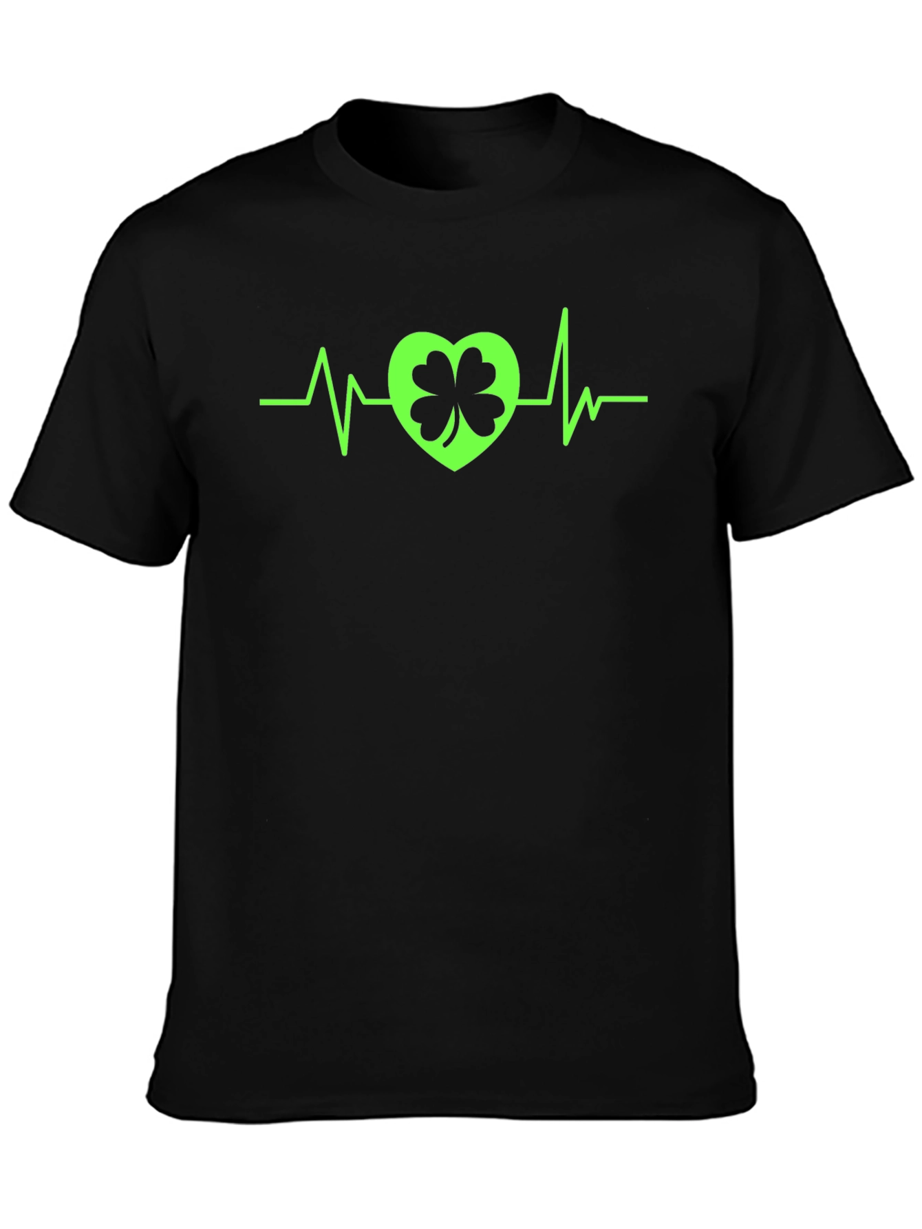 St. Patricks Day Heartbeat Shamrock T-Shirt