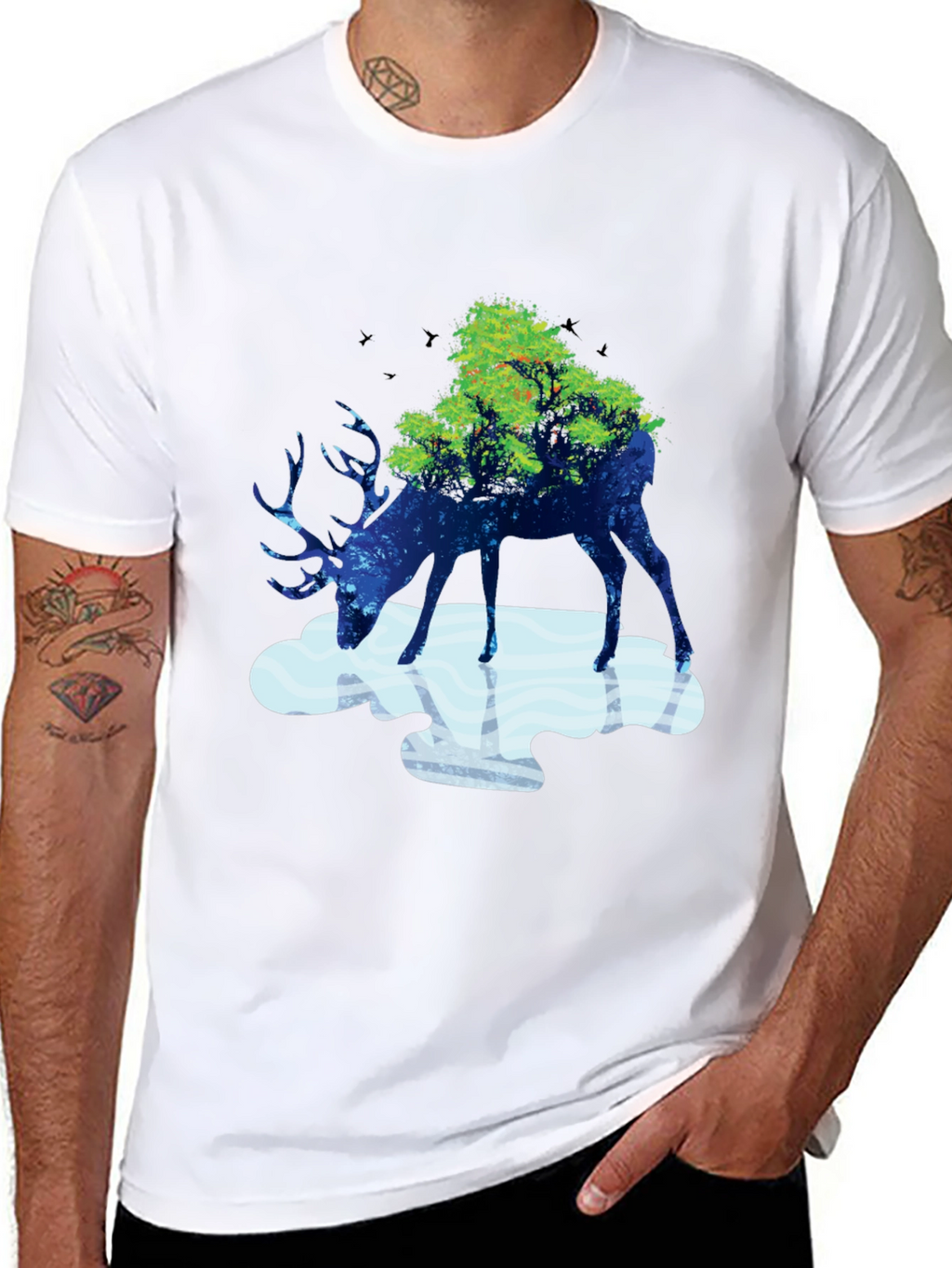 Deer Nature T-Shirt - Unique Graphic Tee