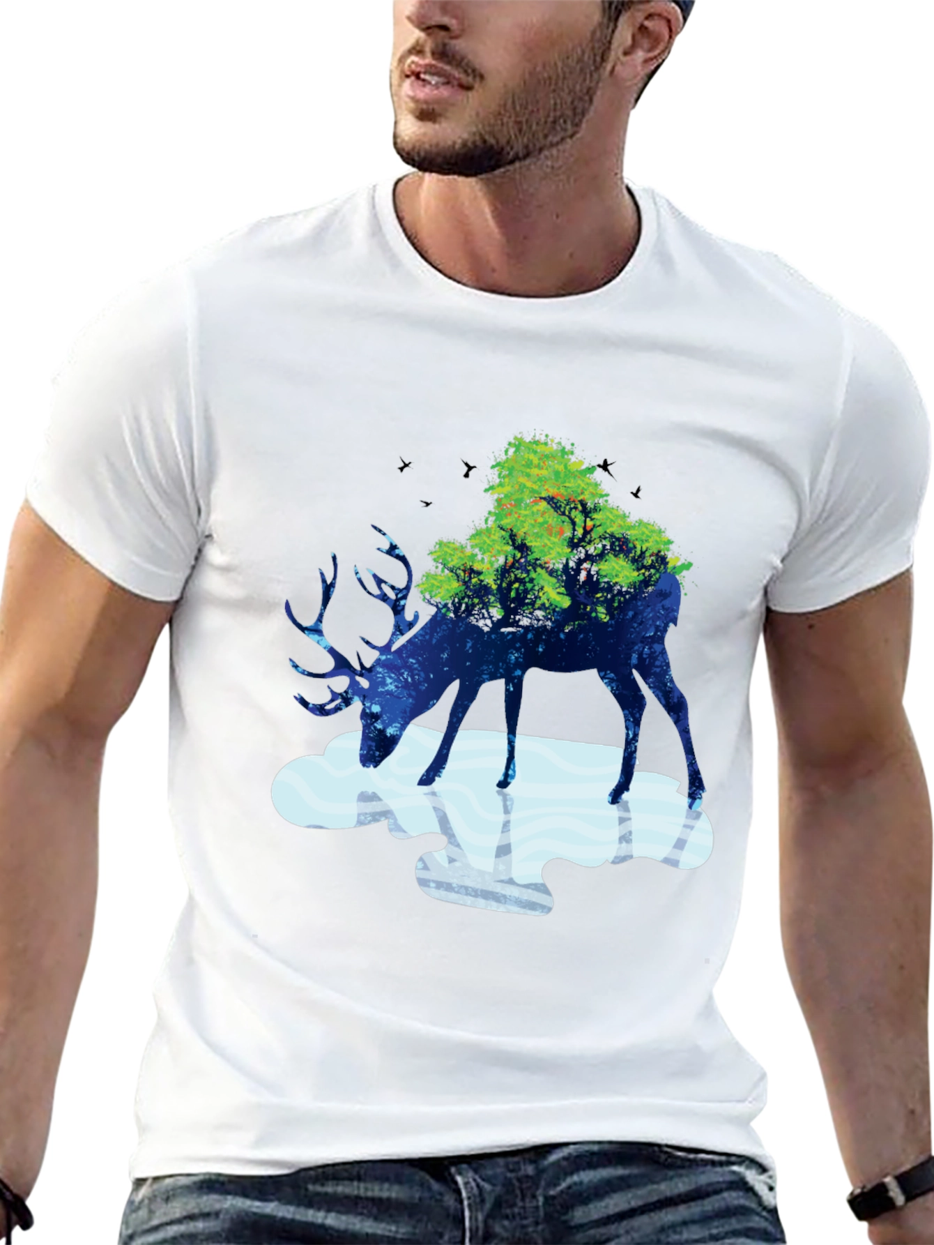 Deer Nature T-Shirt - Unique Graphic Tee