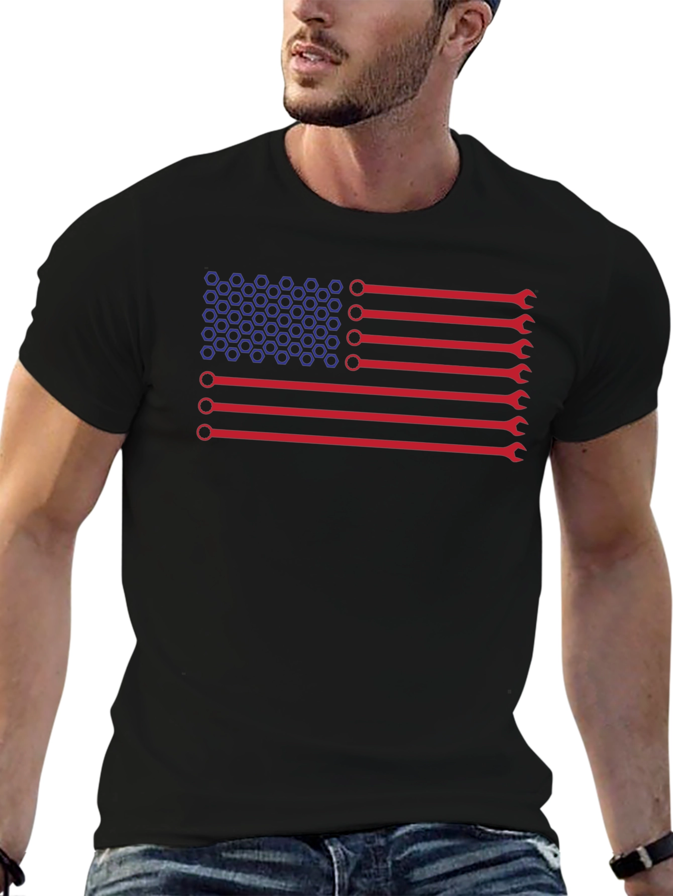 Mechanic American Flag T-Shirt