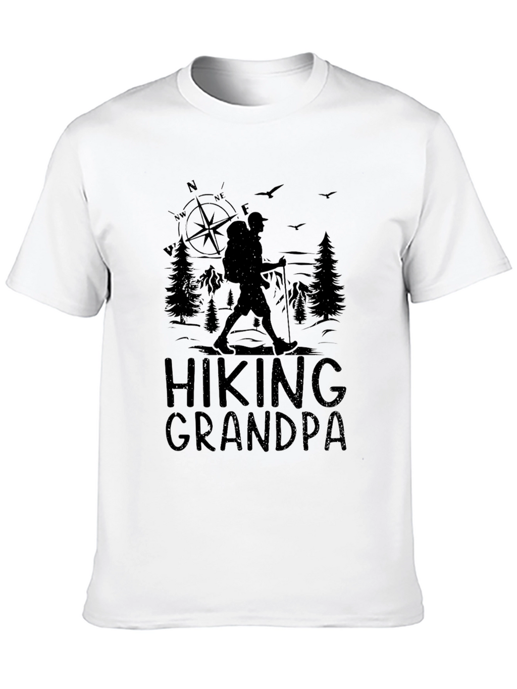 Hiking Grandpa Graphic Tee - Adventure Ready!