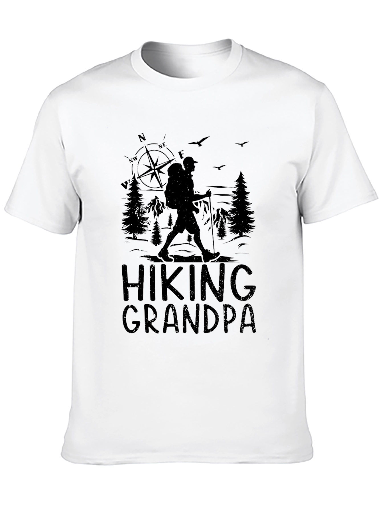 Hiking Grandpa Graphic Tee - Adventure Ready!