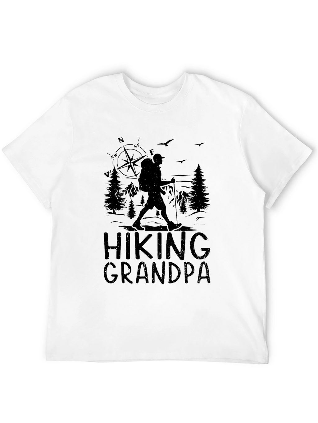 Hiking Grandpa Graphic Tee - Adventure Ready!