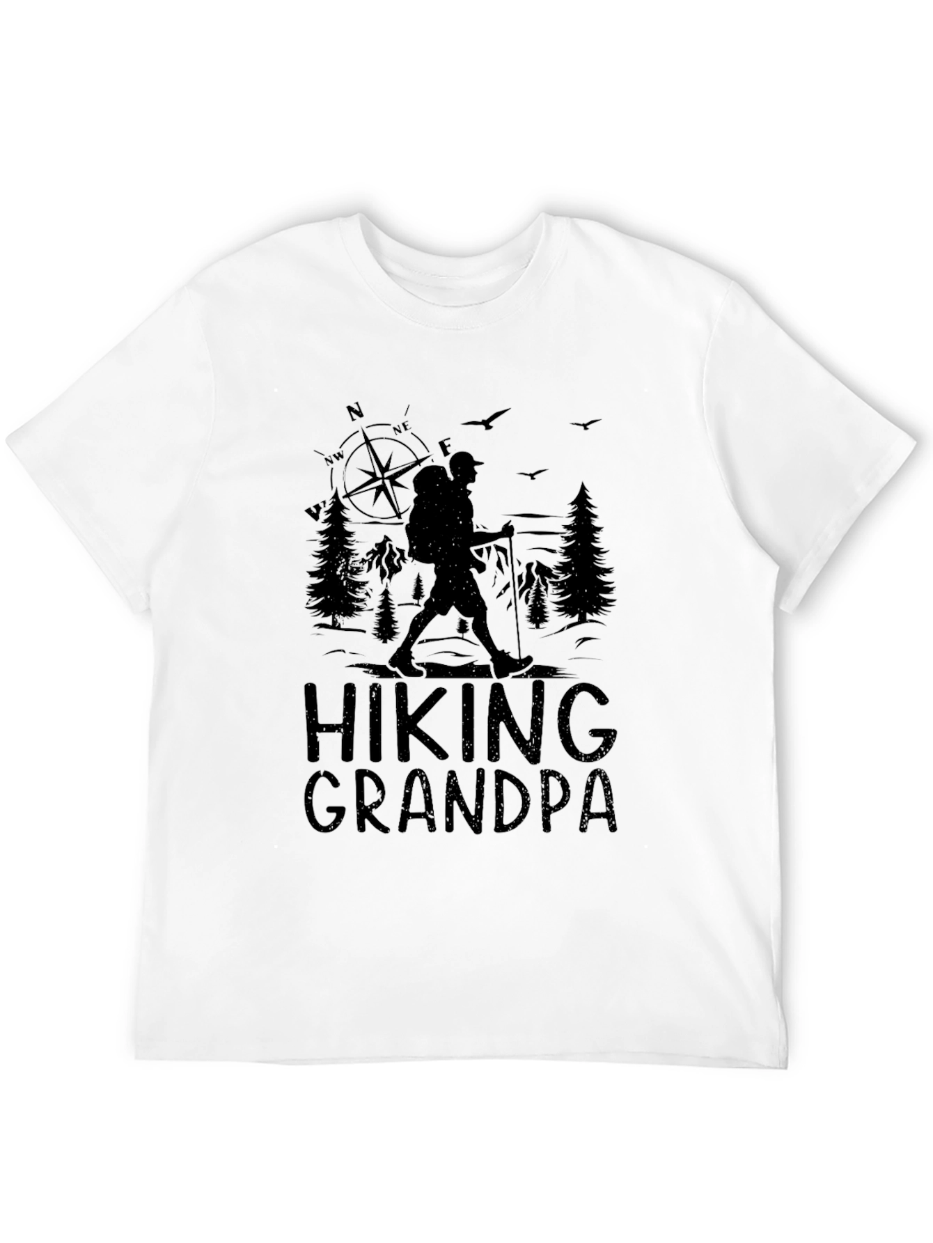 Hiking Grandpa Graphic Tee - Adventure Ready!