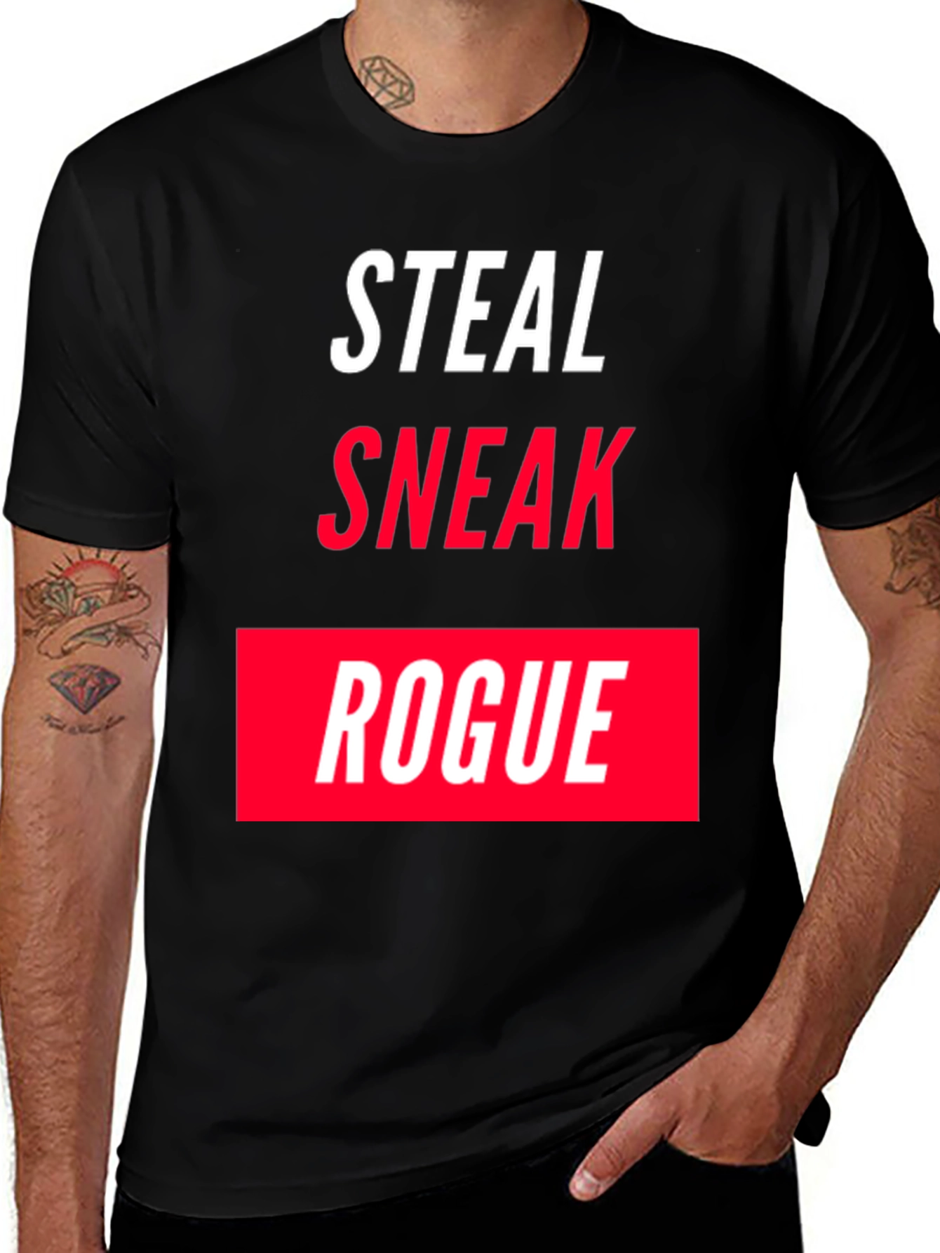 Steal Sneak Rogue Graphic Tee - Black