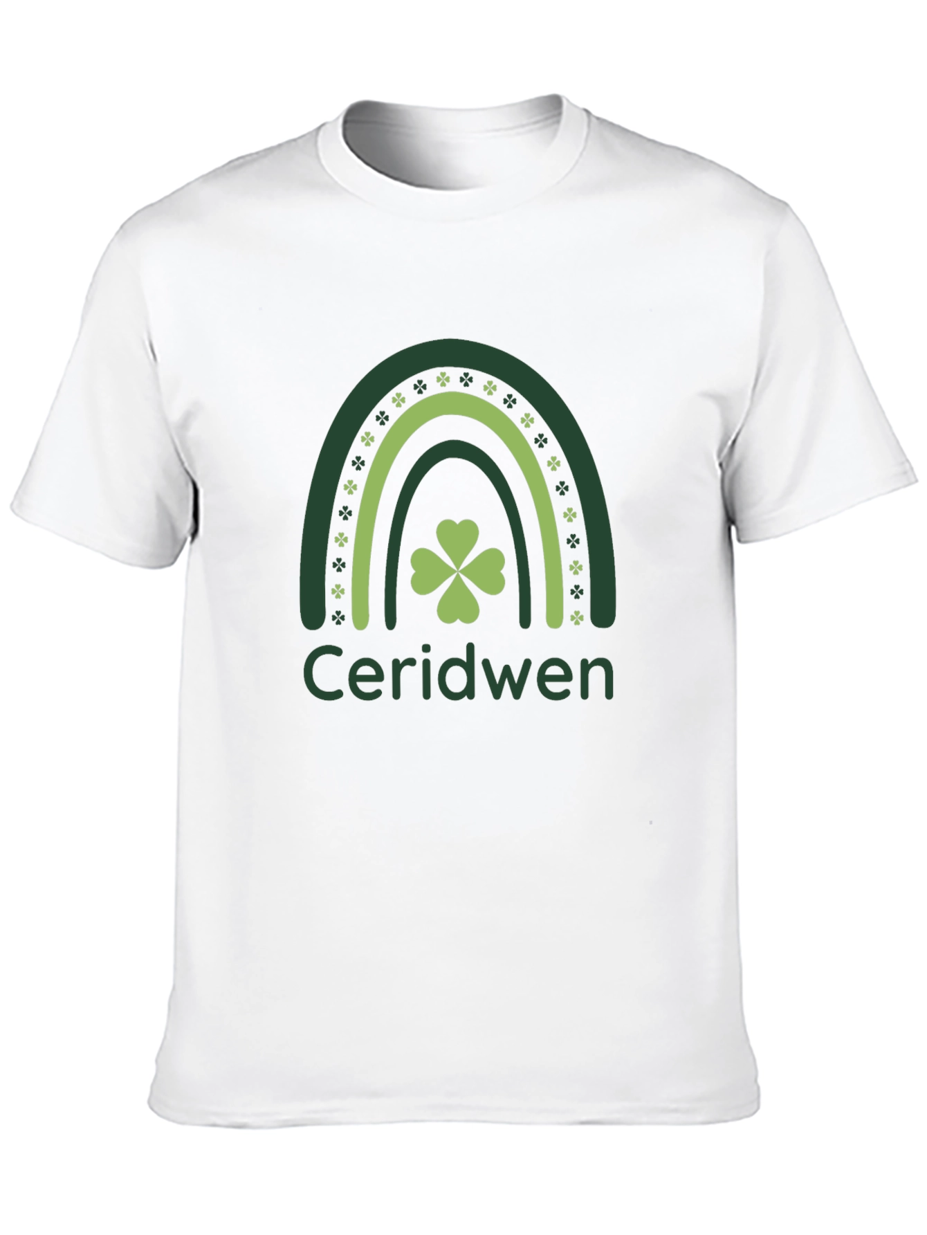 Ceridwen Shamrock Rainbow Graphic T-Shirt