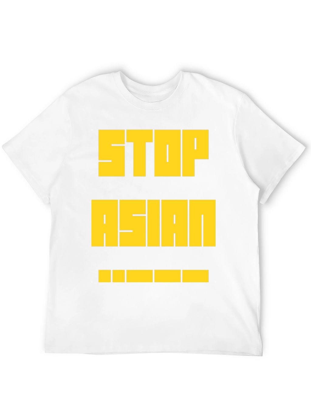 Stop Asian Hate T-Shirt - Bold Yellow Print