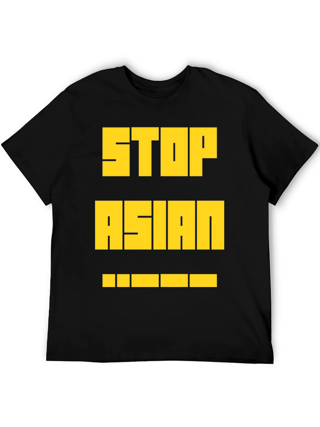 Stop Asian Hate T-Shirt - Bold Yellow Print