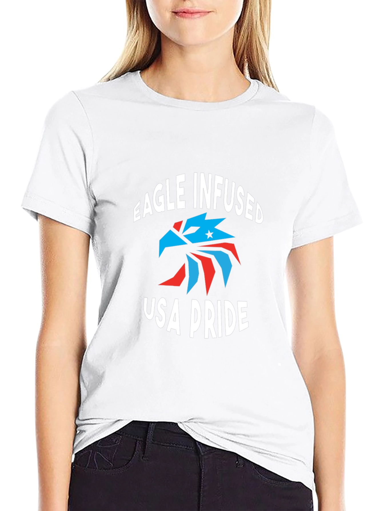 Eagle Infused USA Pride T-Shirt - Patriotic Tee