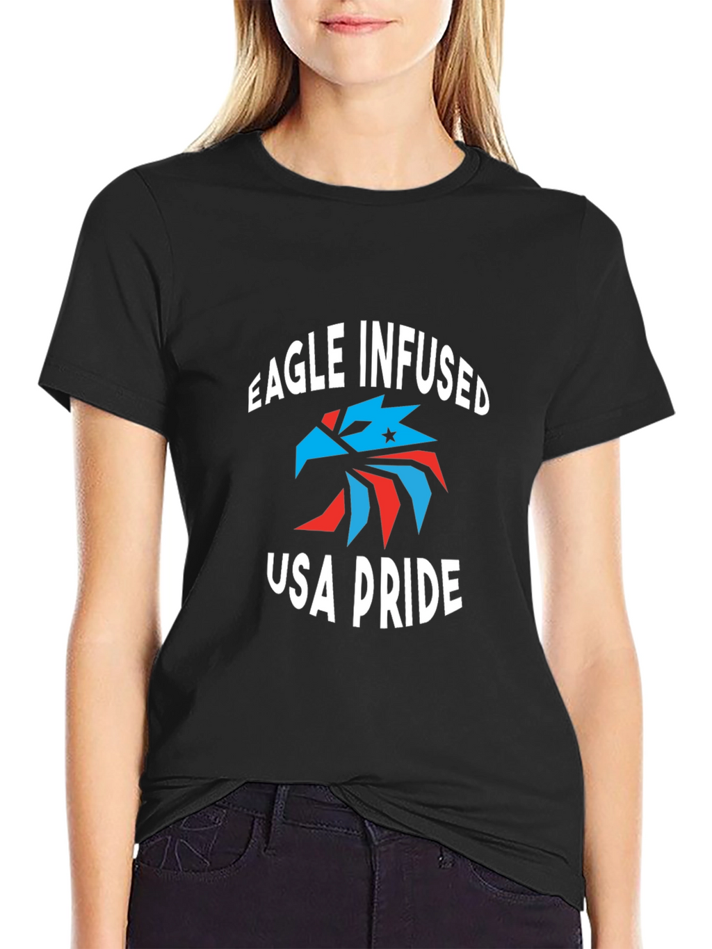 Eagle Infused USA Pride T-Shirt - Patriotic Tee