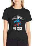 Eagle Infused USA Pride T-Shirt - Patriotic Tee
