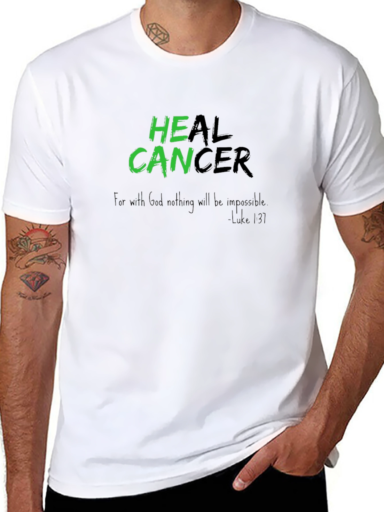 Heal Cancer T-Shirt - Inspirational Graphic Tee