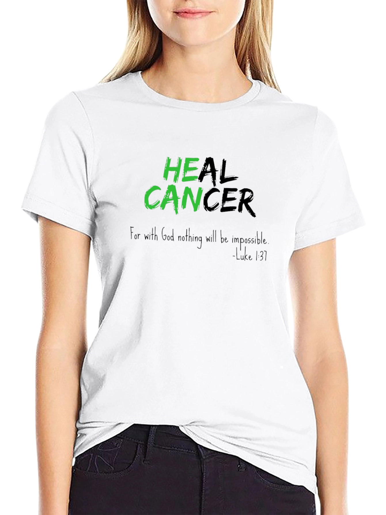 Heal Cancer T-Shirt - Inspirational Graphic Tee