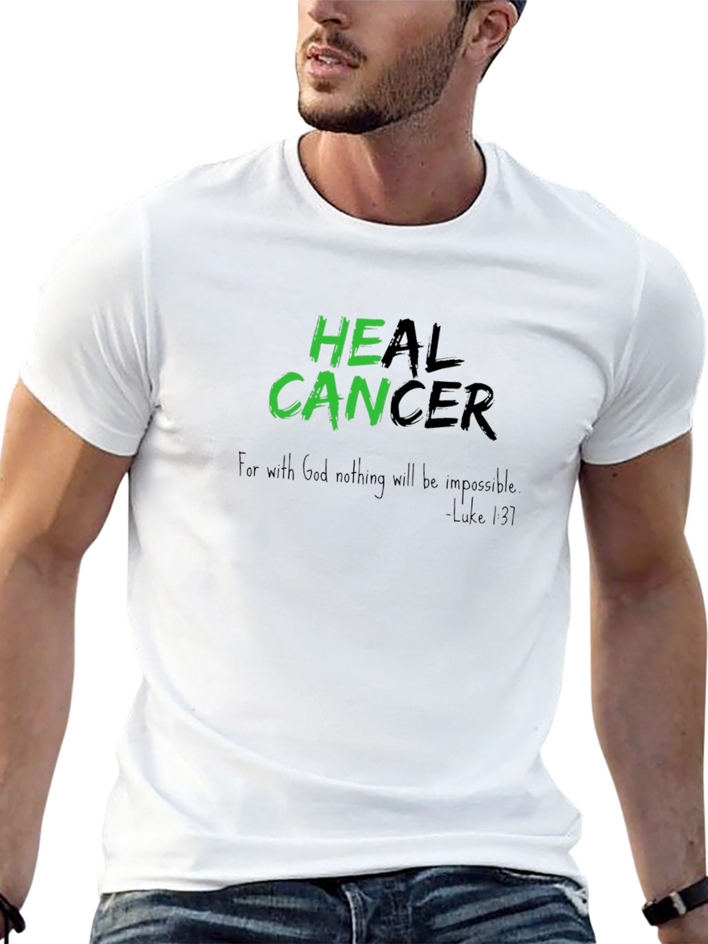 Heal Cancer T-Shirt - Inspirational Graphic Tee