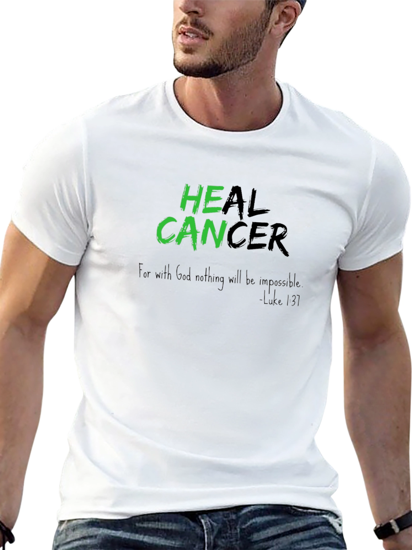 Heal Cancer T-Shirt - Inspirational Graphic Tee