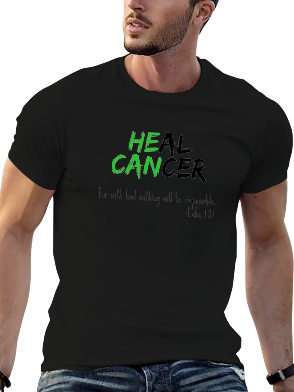 Heal Cancer T-Shirt - Inspirational Graphic Tee