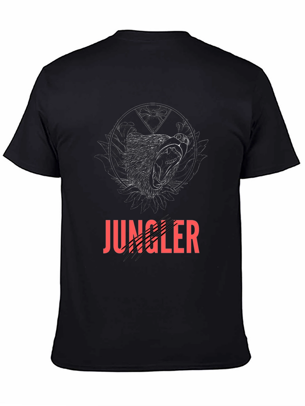 Jungle Bear Tee - Black Graphic T-Shirt