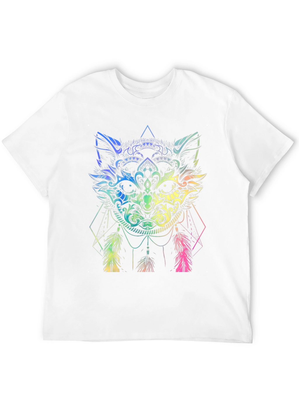 Rainbow Cat Dreamcatcher Graphic T-Shirt