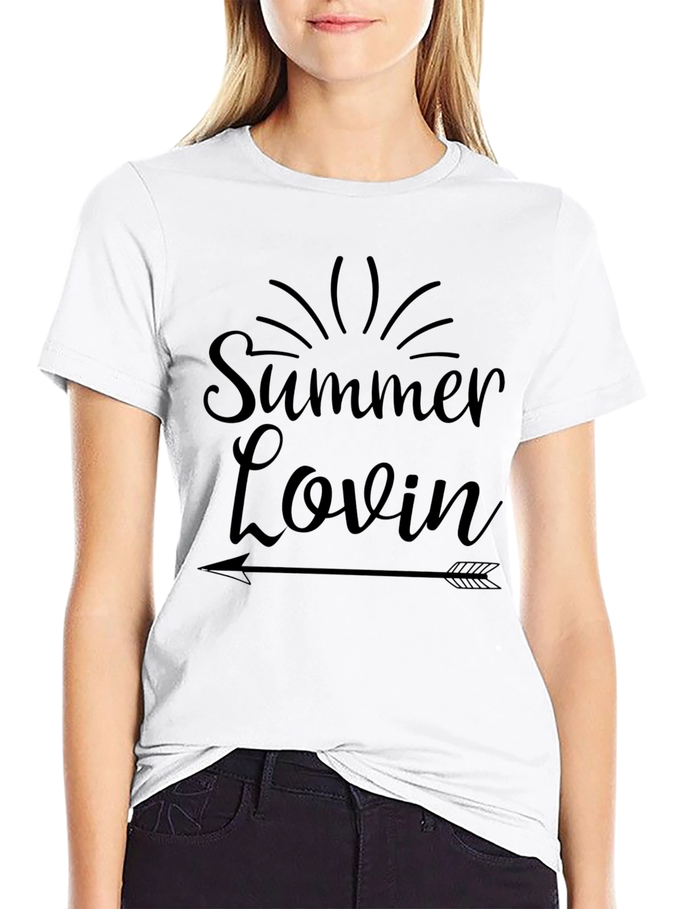 Summer Lovin Arrow Graphic Tee - Casual Style