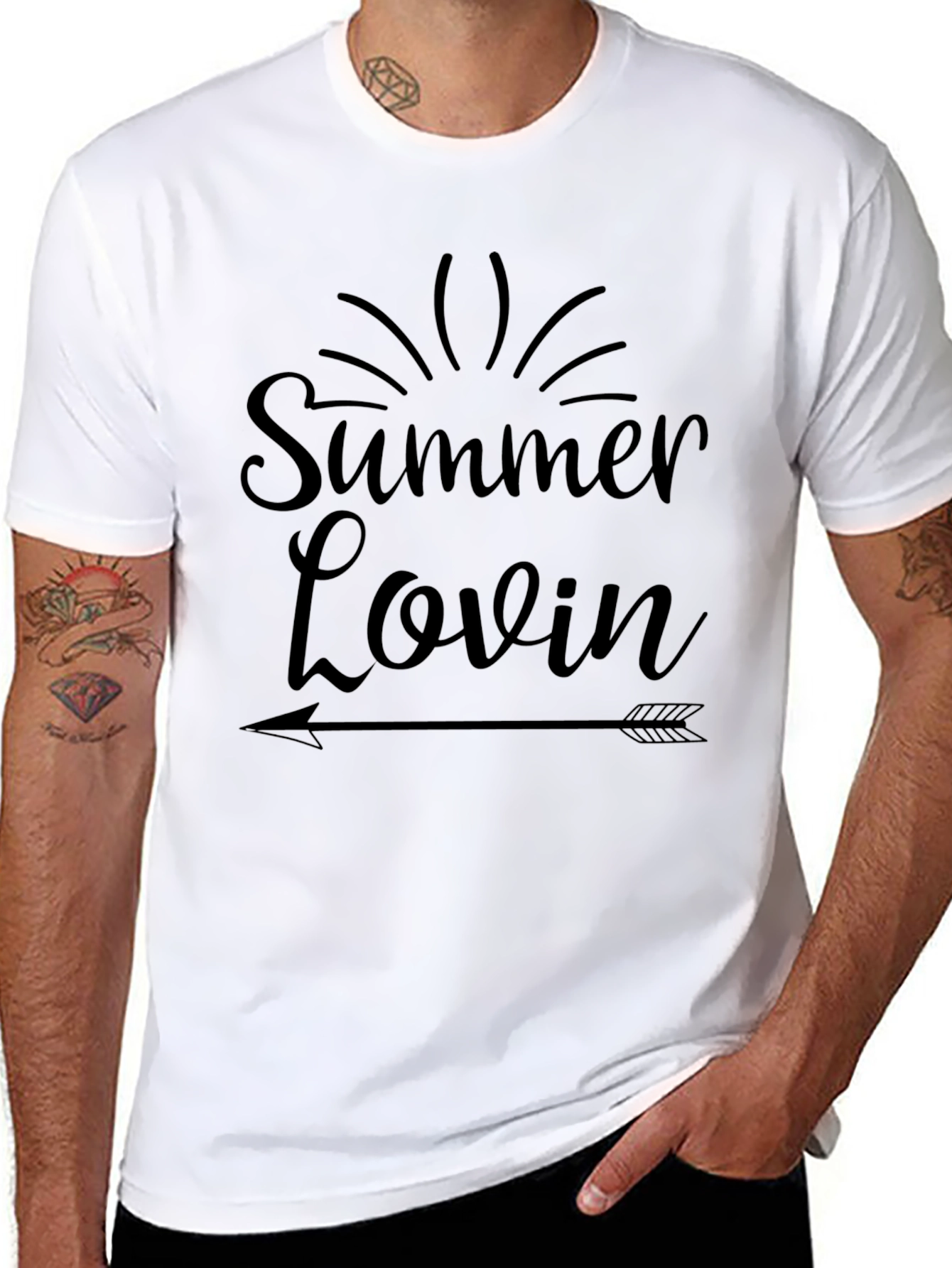 Summer Lovin Arrow Graphic Tee - Casual Style