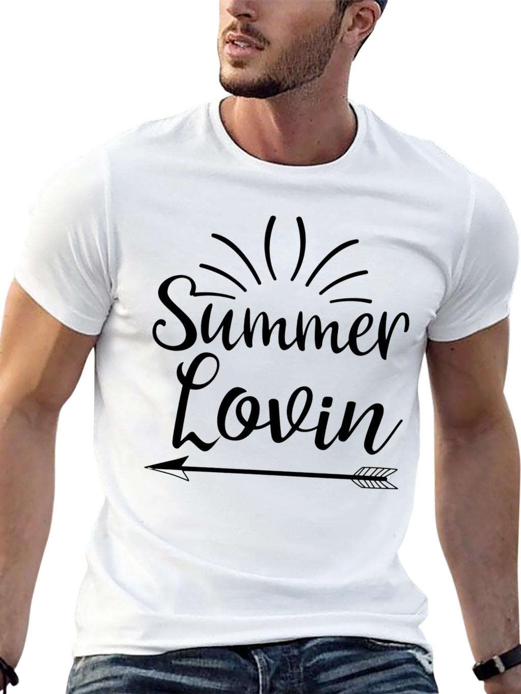 Summer Lovin Arrow Graphic Tee - Casual Style