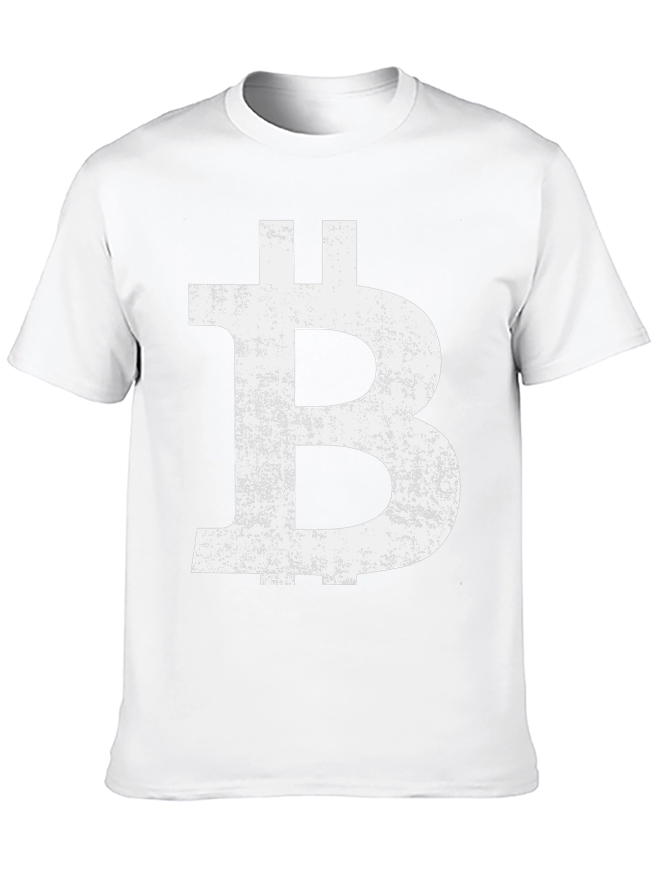 Bitcoin B Distressed Graphic Tee - Black