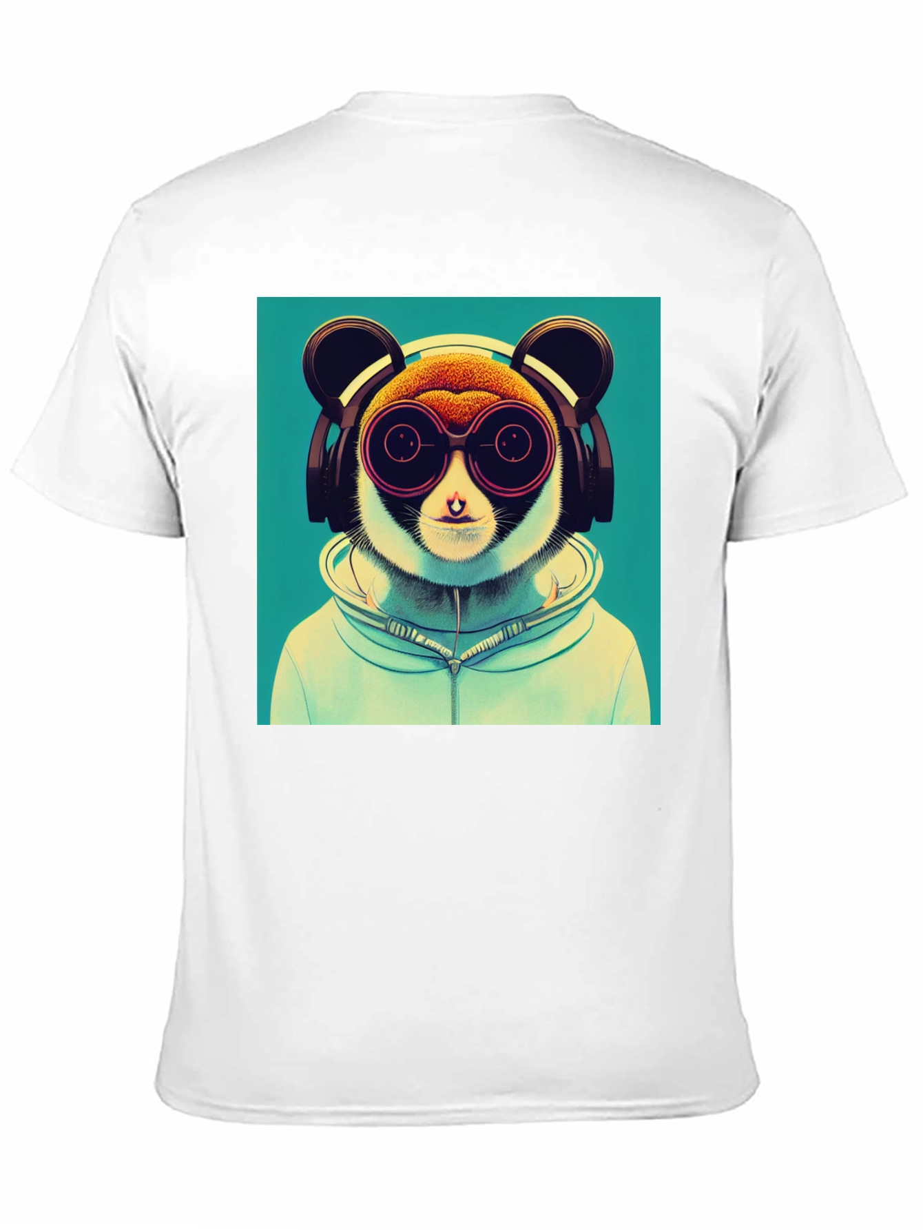 Cool Lemur Graphic Tee - Black Cotton