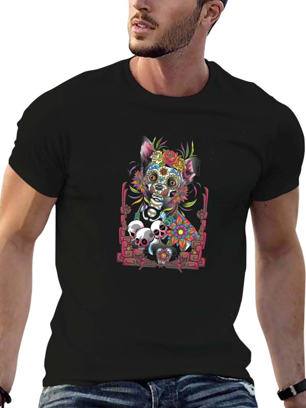 Dia de los Muertos Dog T-Shirt