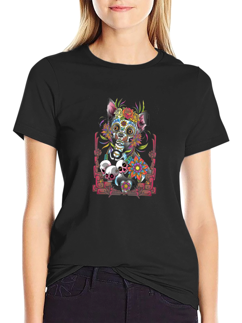 Dia de los Muertos Dog T-Shirt