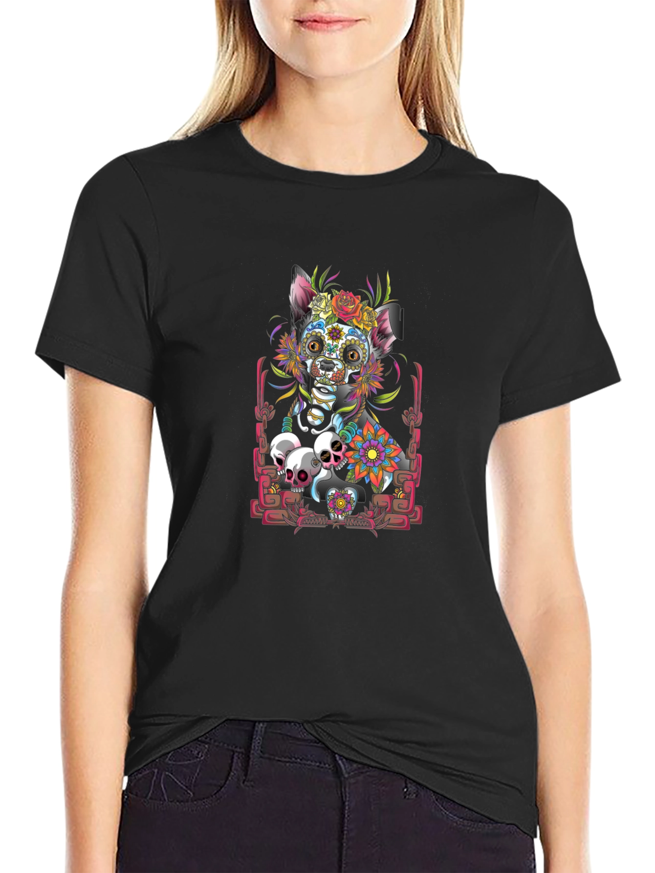 Dia de los Muertos Dog T-Shirt
