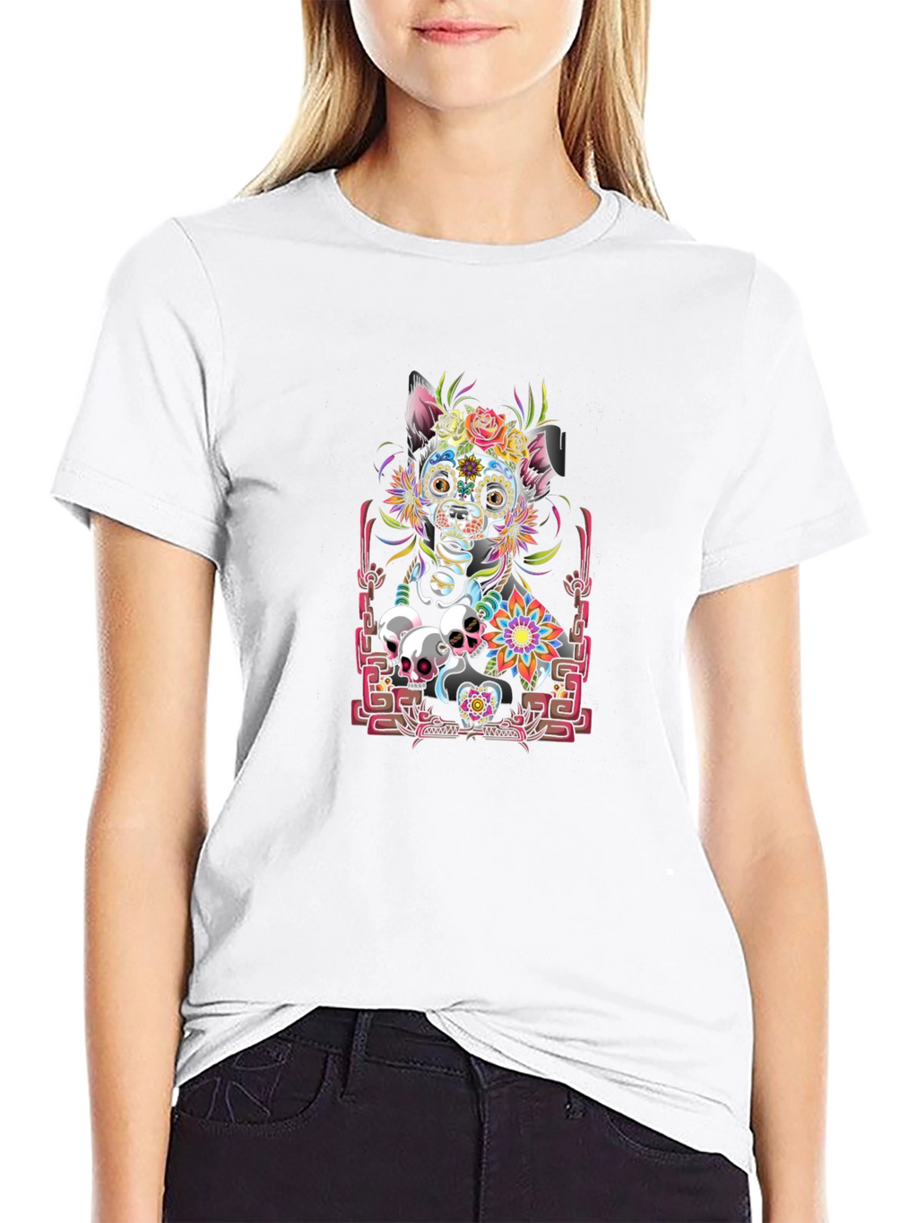 Dia de los Muertos Dog T-Shirt