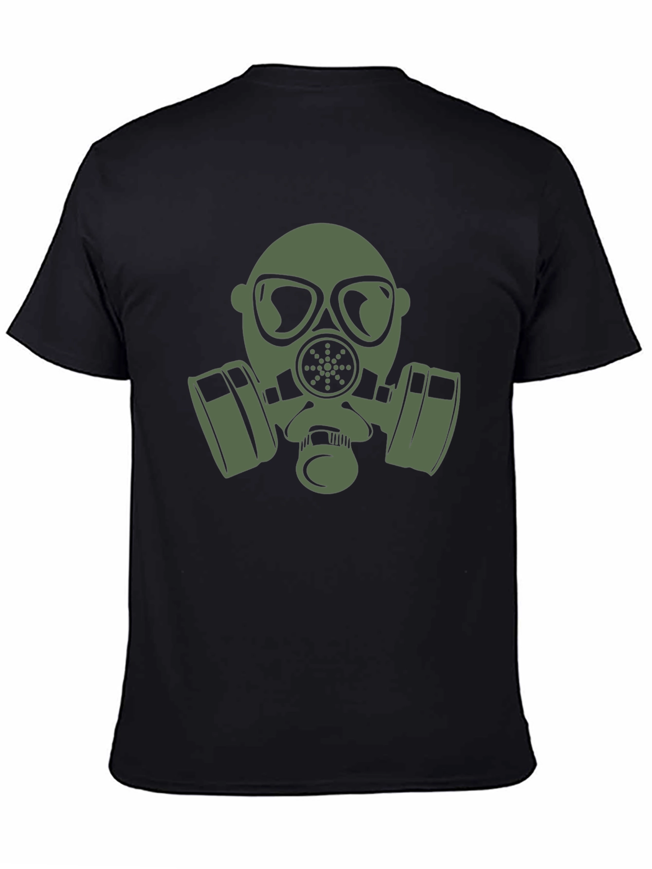 Gas Mask Graphic Tee - Black Casual T-Shirt