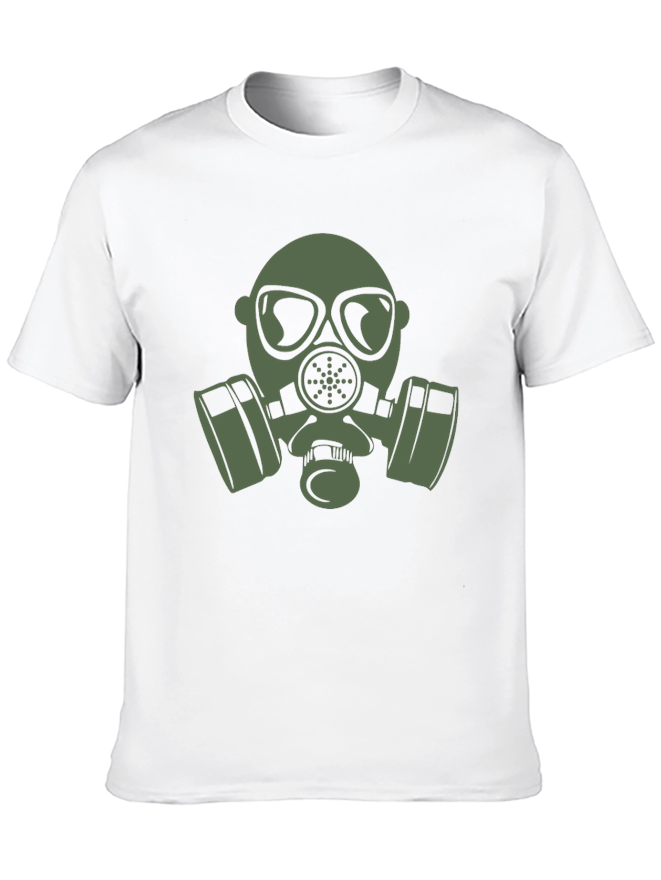 Gas Mask Graphic Tee - Black Casual T-Shirt