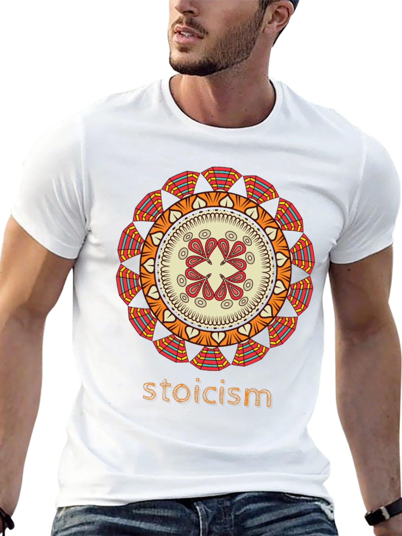 Stoicism Mandala Graphic T-Shirt - Stylish Unisex Tee