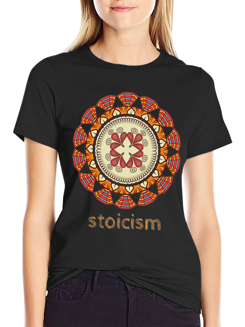 Stoicism Mandala Graphic T-Shirt - Stylish Unisex Tee