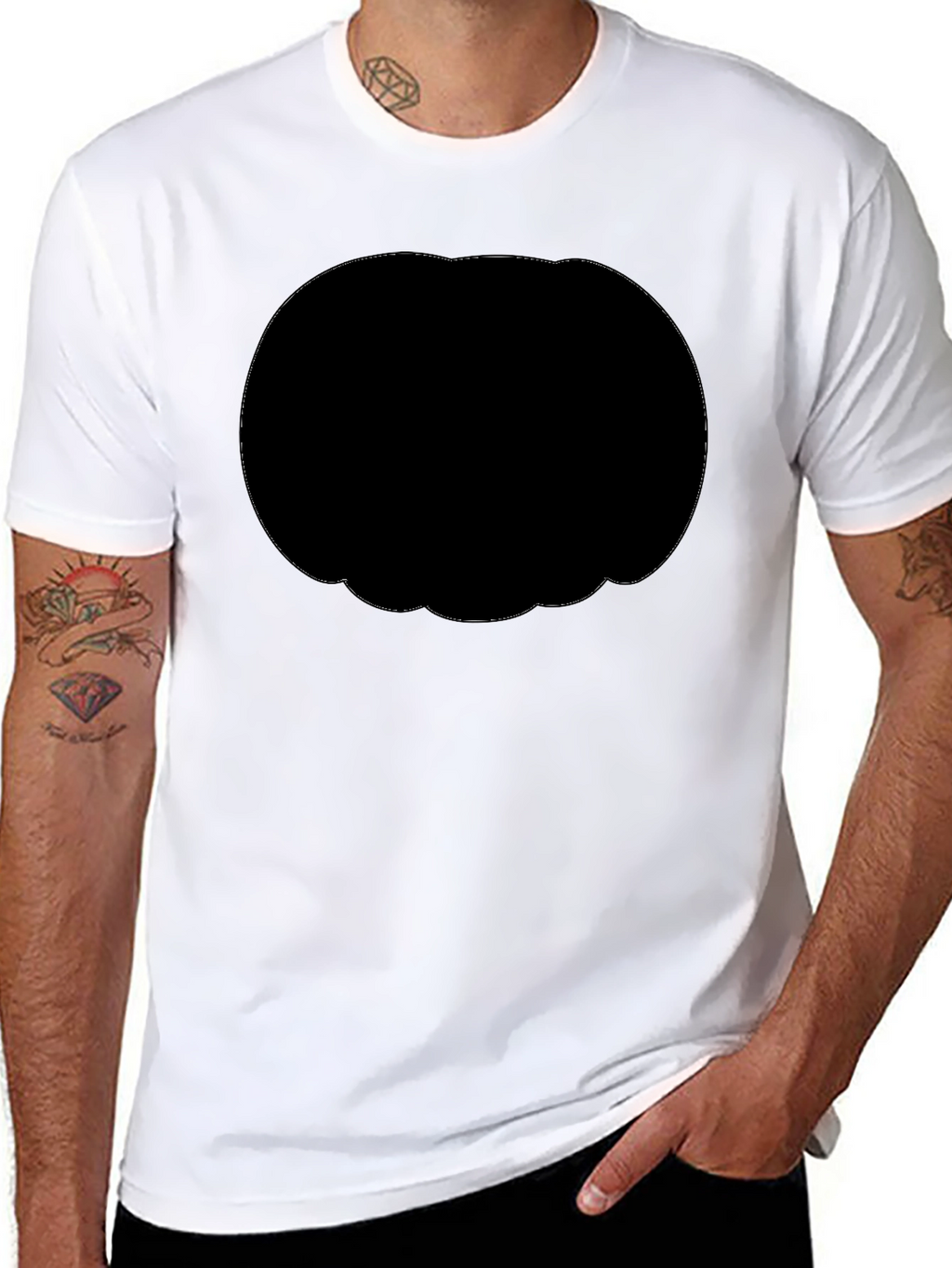 Mens Classic Black Short Sleeve T-Shirt