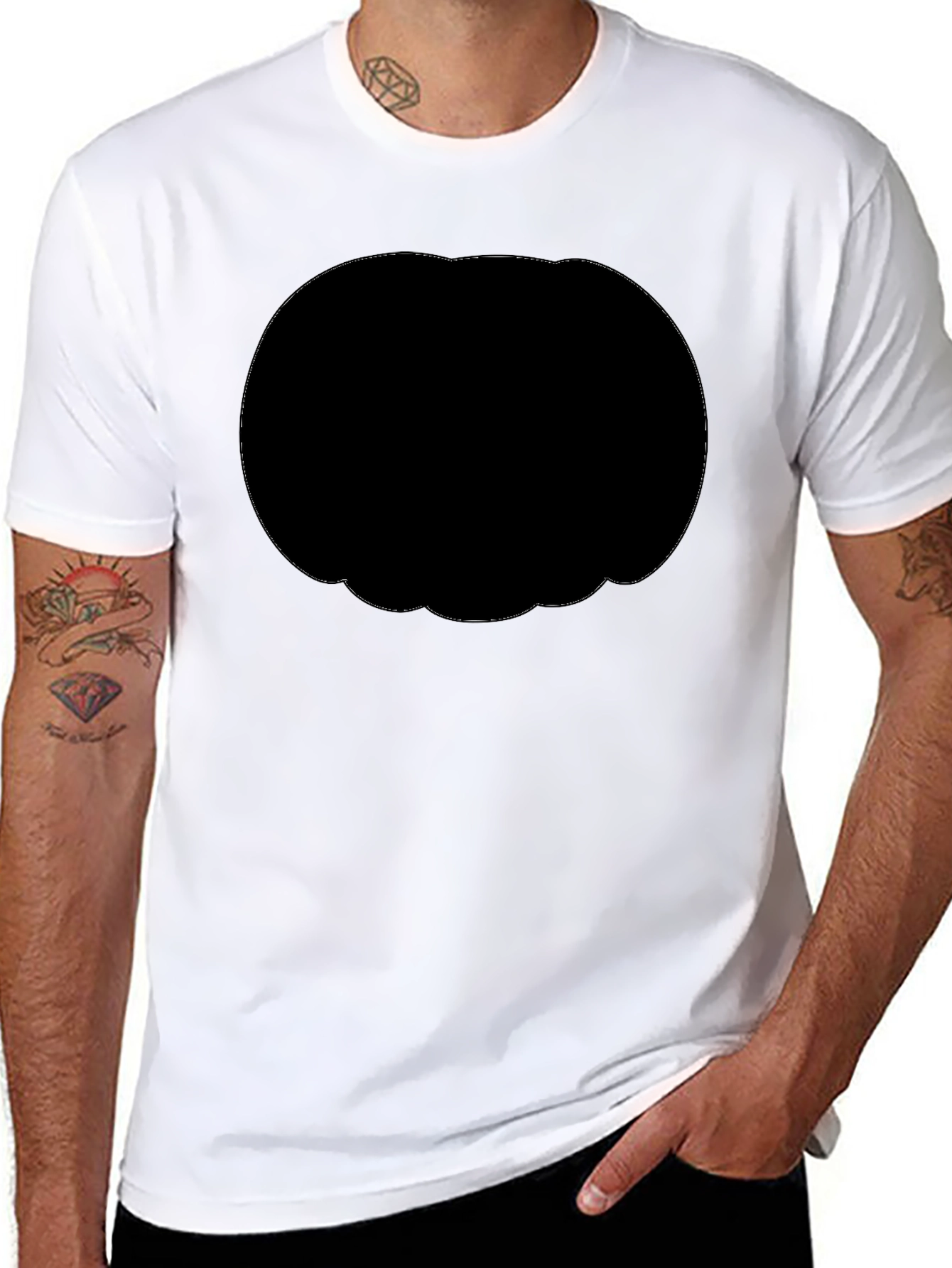 Mens Classic Black Short Sleeve T-Shirt