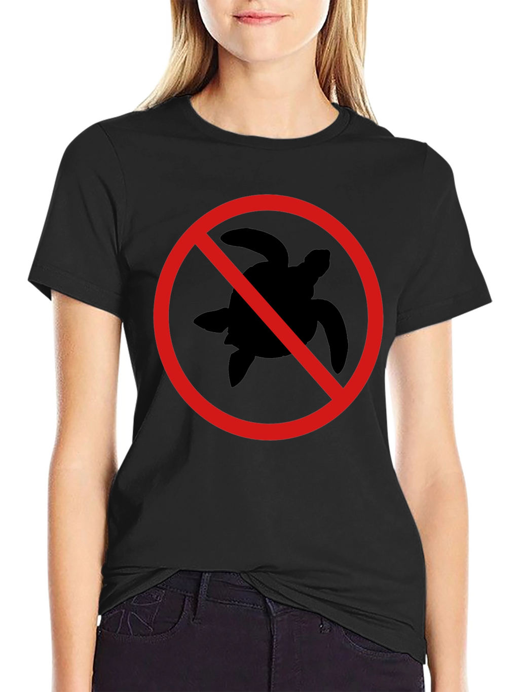 Black No Turtle T-Shirt