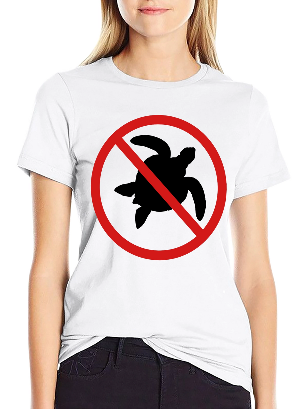 Black No Turtle T-Shirt