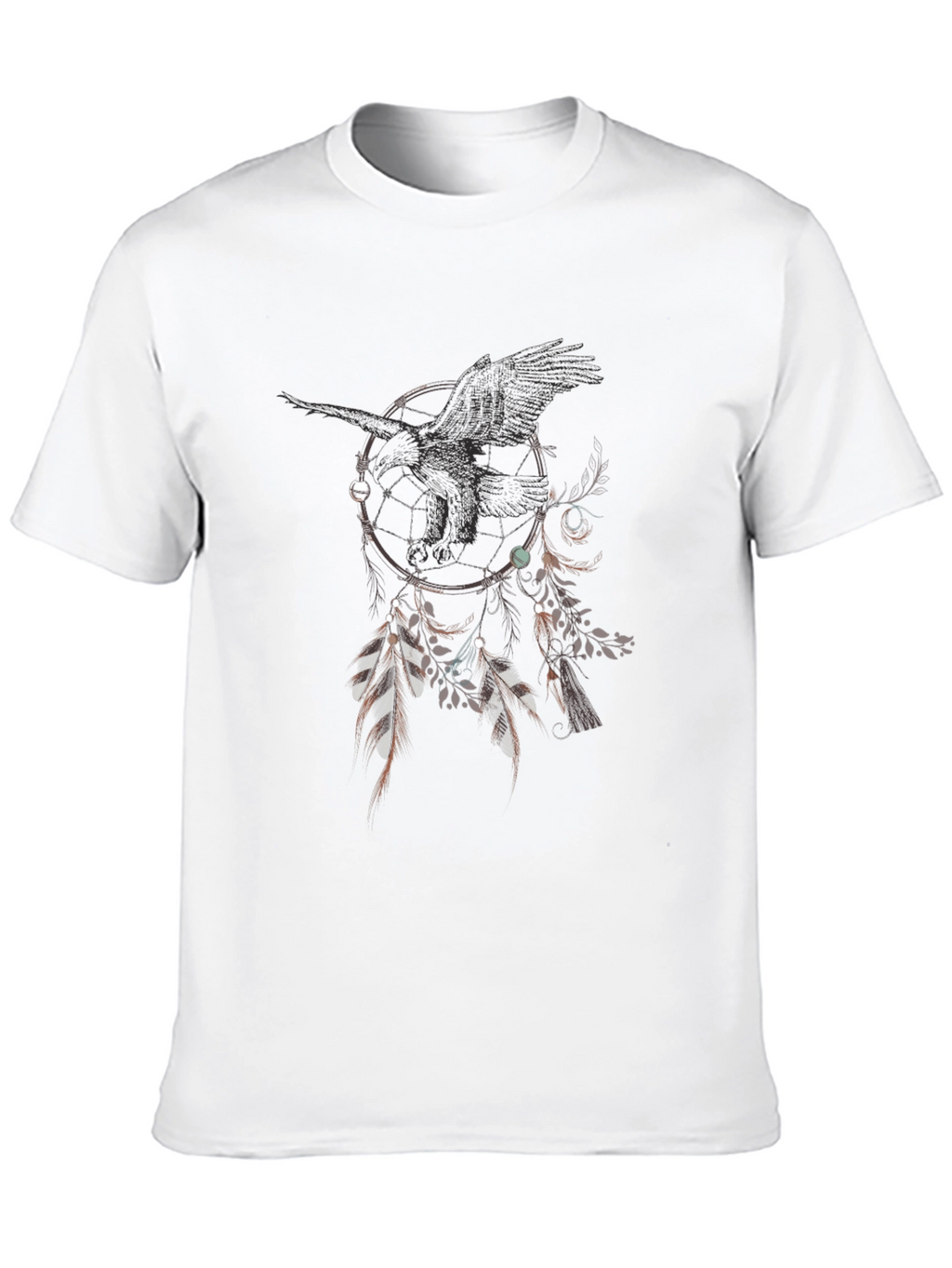 Raven Dreamcatcher Graphic Tee - Unique Design