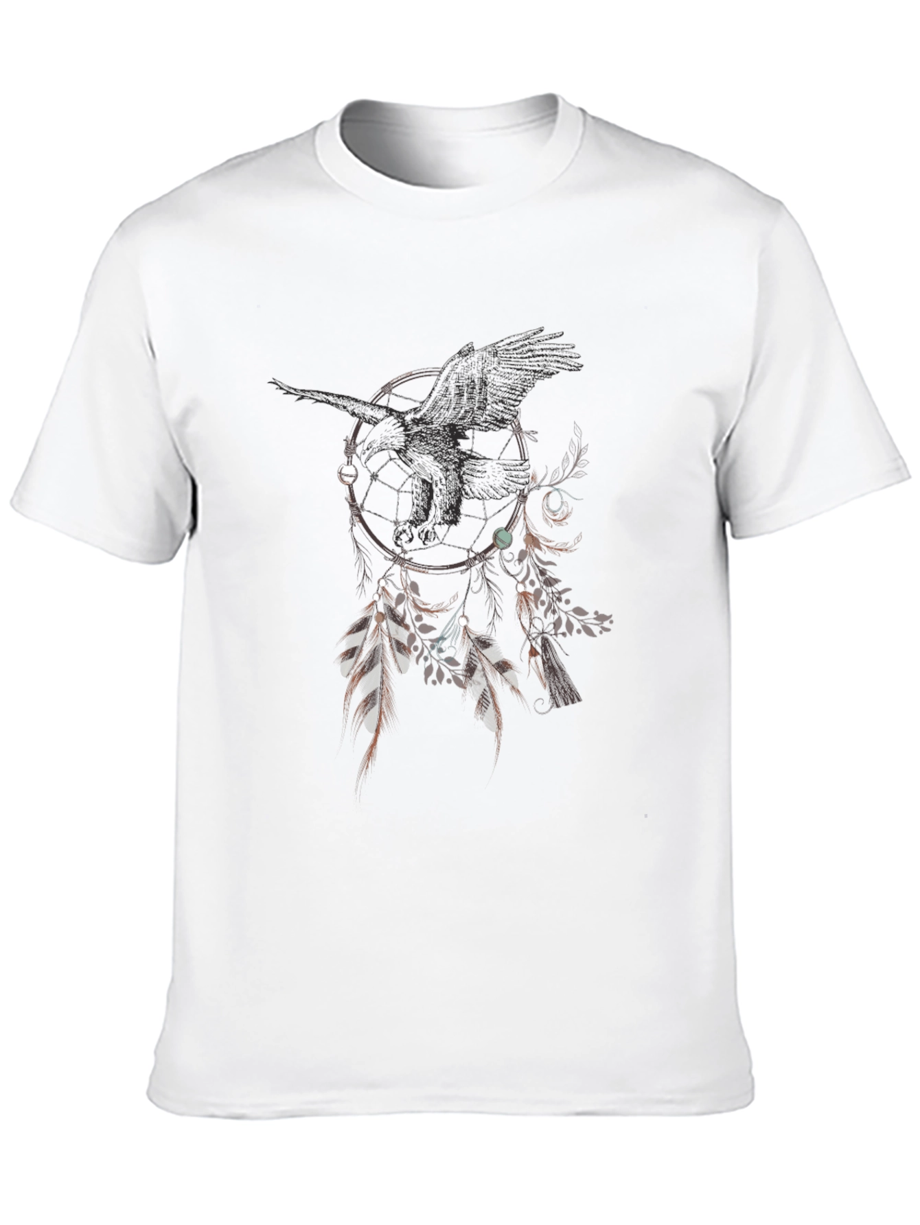 Raven Dreamcatcher Graphic Tee - Unique Design