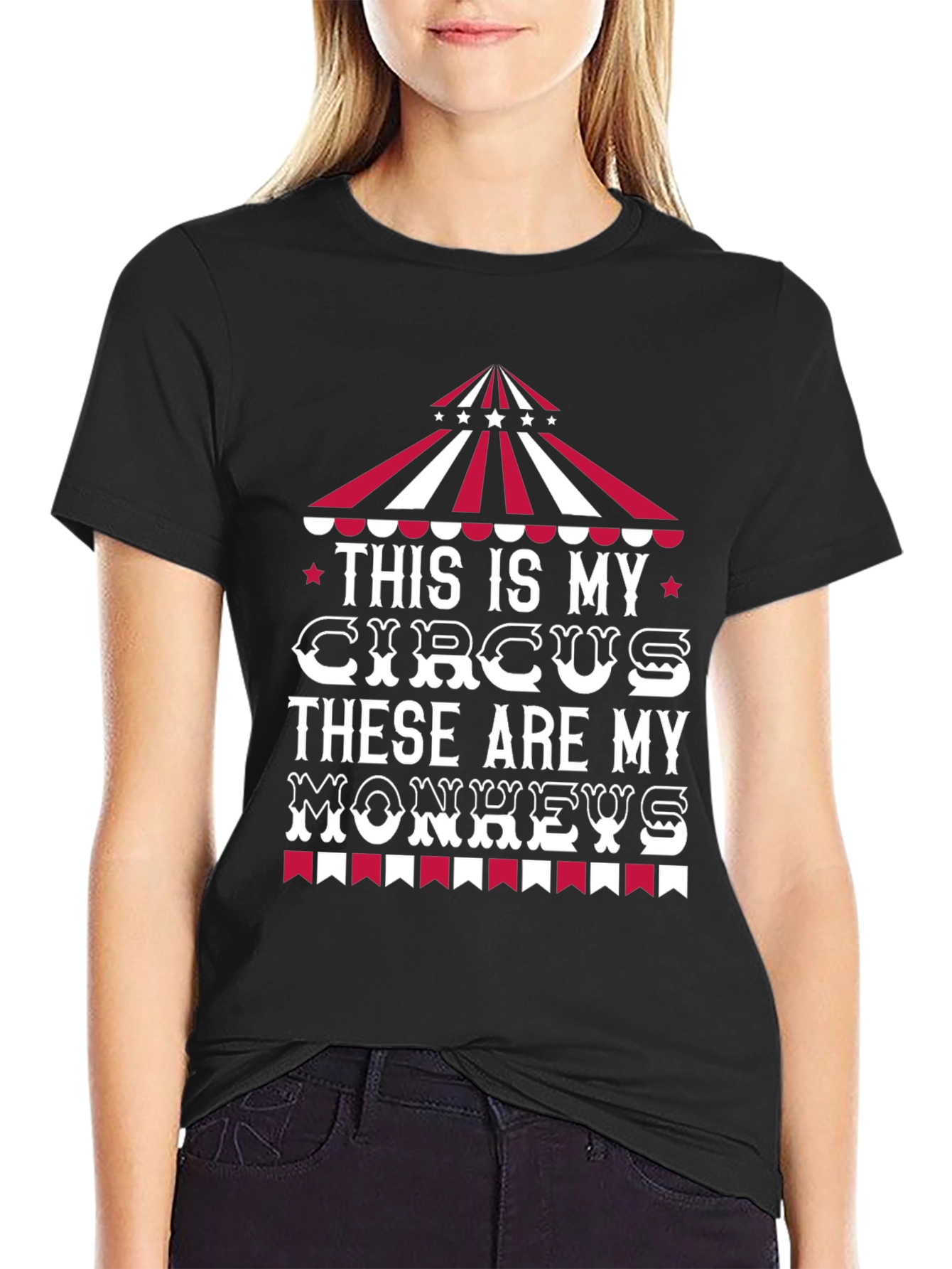 Circus Monkeys Graphic Tee - Funny Mens T-Shirt