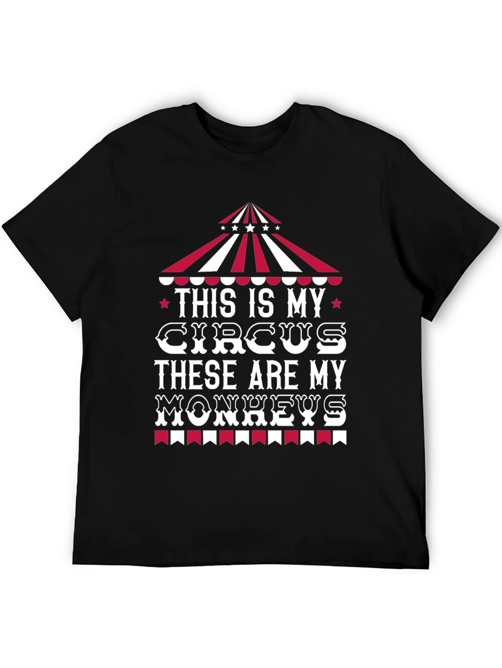 Circus Monkeys Graphic Tee - Funny Mens T-Shirt